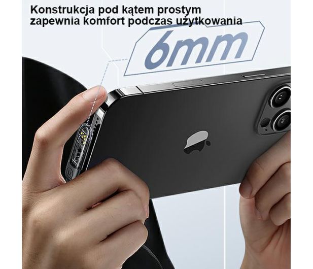 USAMS Kabel kątowy USB-C/Lightning PD 20W Fast Charging 1,2m biały - 1568986 - zdjęcie 5